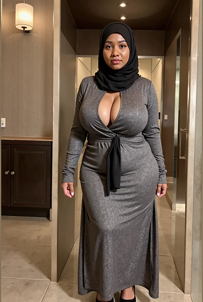 Busty thicc Egyptian mom in store. Sexy outfit. Abaya. Optimistic   best quality,highres,ultra-detailed,realistic:1.37),curvaceous,mature,voluptuous,curvy, sultry, seductive, alluring, big sexy fat ass hijabi woman mature, thick ass, thick thighs