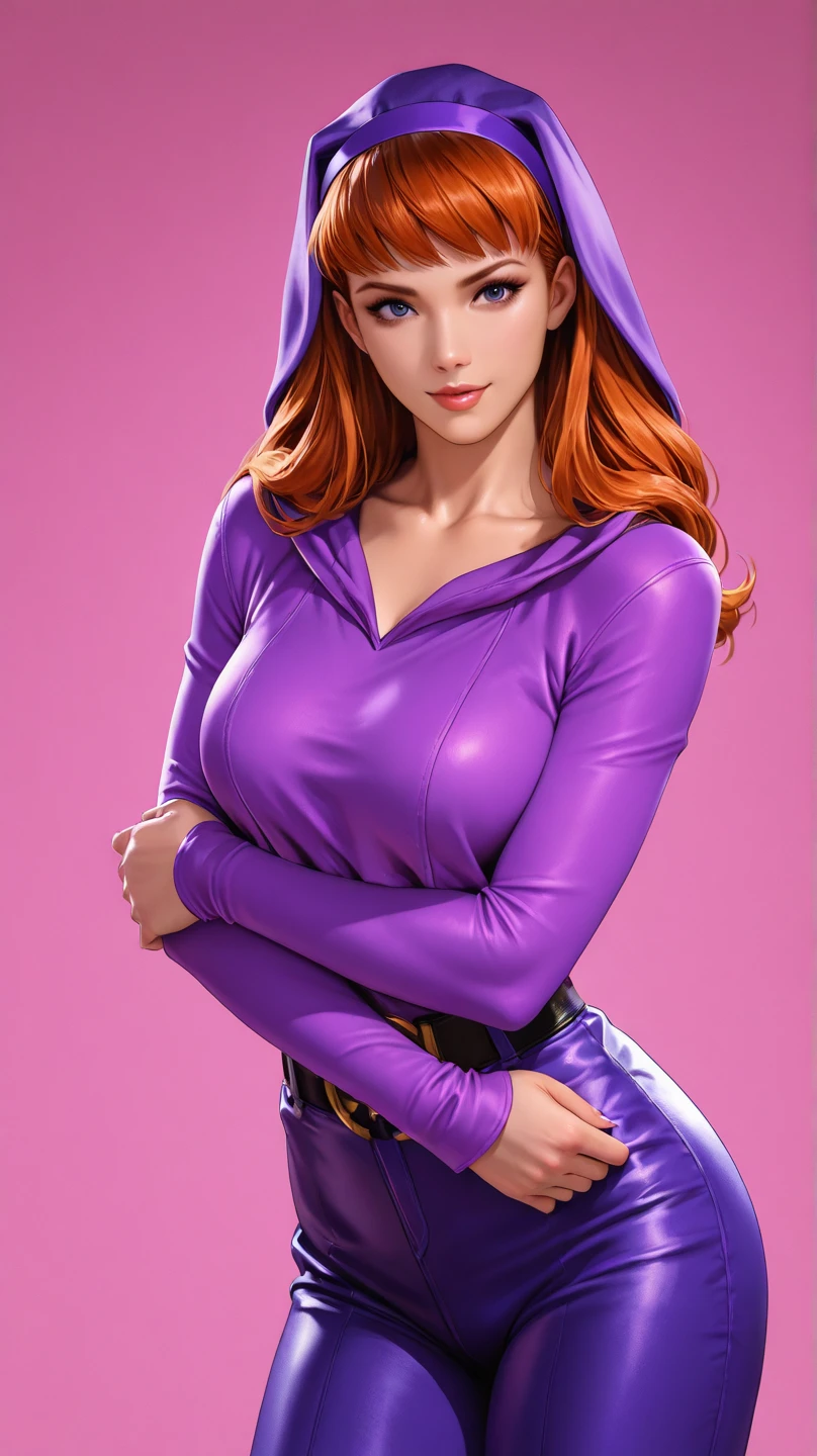 (ultra realistic,32k,RAW photo:1.1),(high detailed skin:1.1), (sexy lingerie) 8k uhd, dslr, high quality, film grain, (makeup, mascara:1.1), lips,(thick\lips\), 
(shiny glossy translucent clothing:1.1), 1girl, solo, redhead, (purple eyes:0.8), purple headband, purple dress,long sleeves, green scarf, light purple pantyhose,, huge breast, (upper body:1.1),
(looking at viewer, sitting from below:1.1),, 
 (busty:1.1) ,  (chubby:0.1),(refraction:1.1),dark theme, A mountainous location full of jagged rocks and boulders (sexy lingerie)