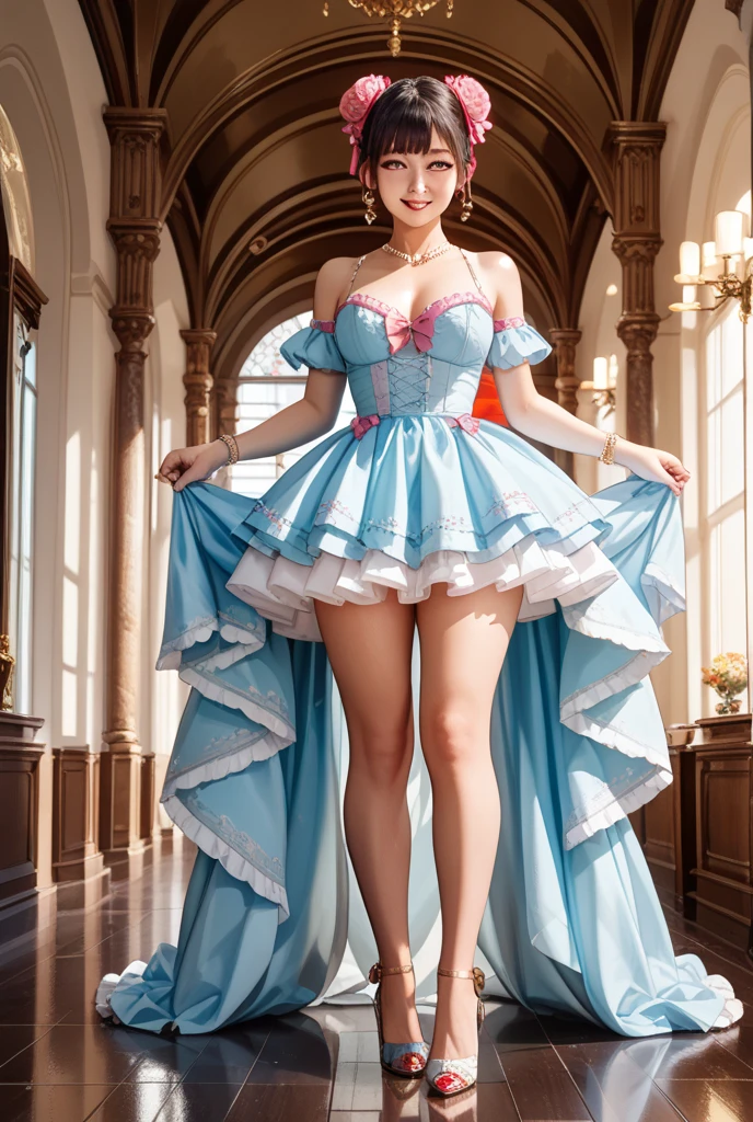 A girl in a fantasy maid outfit, wearing a blue and white dress with long socks, a blue bodysuit, fantasy-style clothing with blue accents, high-quality costume, dreamlike formal dress, sexy maid in a magical forest, turquoise bodysuit, April-themed rendering, elegant and alluring character in fantasy-style formal wear, anime Barbie wearing white stockings, 2D CG
(best quality,4k,8k,highres,masterpiece:1.2),ultra-detailed,(realistic,photorealistic,photo-realistic:1.37),beautiful detailed eyes,beautiful detailed lips,extremely detailed eyes and face,longeyelashes,1girl,blue and white dress,long socks,fantasy maid outfit,blue bodysuit,fantasy-style clothing,high-quality costume,dreamlike formal dress,sexy maid,magical forest,turquoise bodysuit,April-themed,fantasy-style formal wear,elegant and alluring character,anime Barbie,white stockings,2D CG