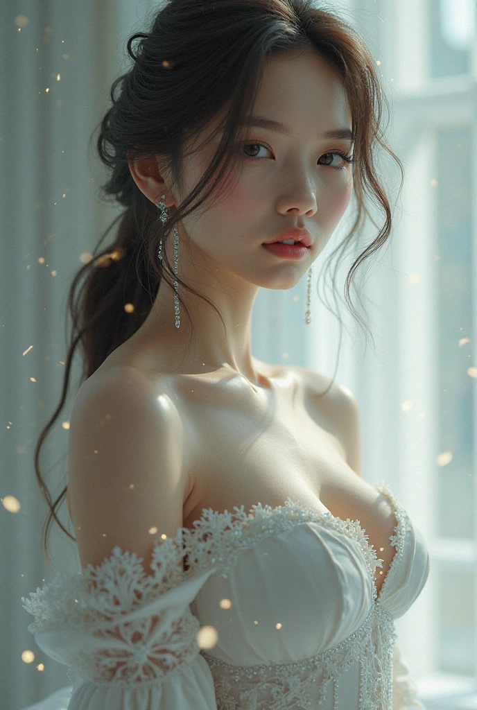 Prostitute, (seductive, enchanting, alluring), hotel window at night(raw photo ,photorealistic:1.5)(beautiful detailed girl, extremely detailed eyes and face:1.2)(best quality ,masterpiece, illustration, an extremely delicate and beautiful, extremely detailed ,CG ,unity ,8k wallpaper, Amazing, finely detail, best quality,official art:1.3)