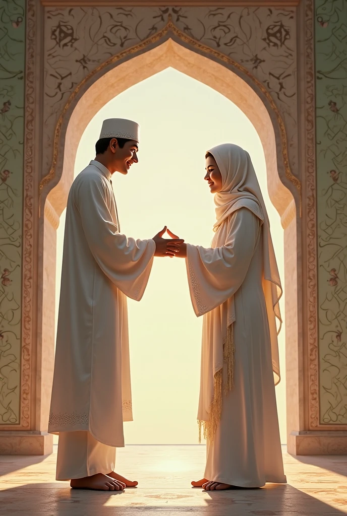 Beatiful muslim women and men
