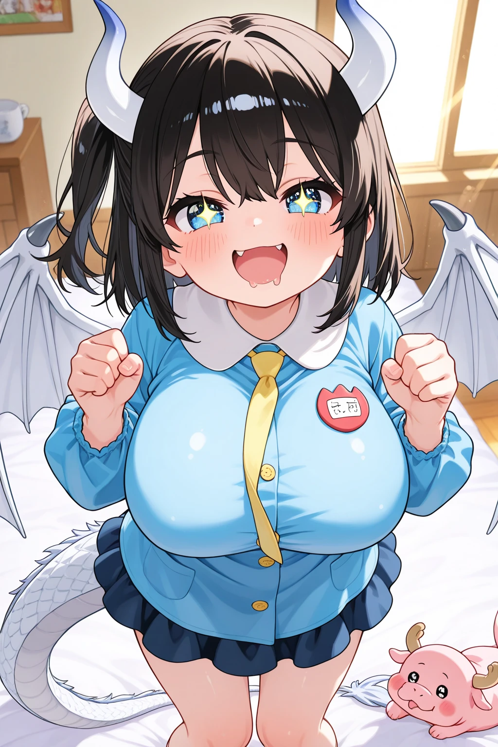 1girl, pov, 1boy, penis between the breasts, breasts squeeze together, beetle girl, beautiful breasts, beetle she'll, beetle wings, wet penis, pubic hair, room, night, fantasy, comedy, sweat, insect