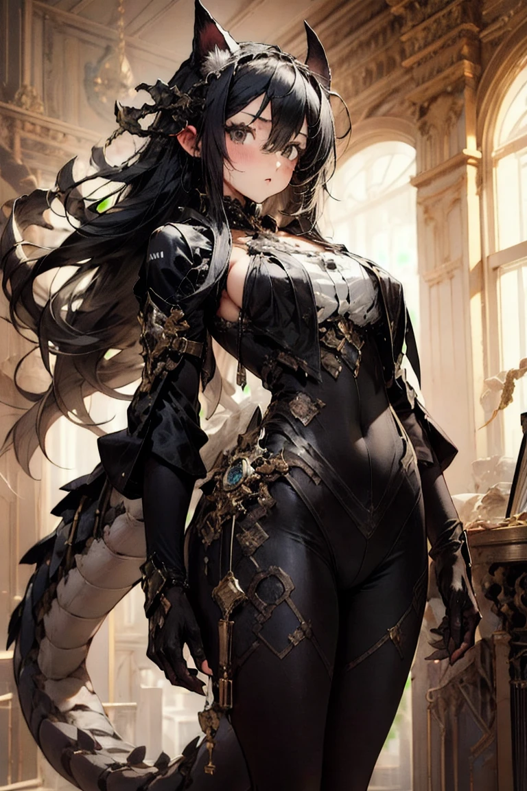 ((best quality)), ((Masterpiece)), (details:1.4), 3d, HDR (high dynamic range),
amature woman, Black hair, High Ponytail, SLEEK Style, beautiful Red eyes,
hips up, จมูกโด่ง, ปากแดง, หน้าอกใหญ่, nvidia RTX, PBR surface, After processing,
Anisotropic filtration,depth of field, Maximum clarity and clarity,
multi-layered surface, Subsurface scattering, perfect proportions,
8K raw files, ultra detailed, Perfect proportions,
volumetric lighting, soft lighting, Holy Knights, Heavy Armor,
intricate silver embroidery, glossy skin, gorgeous,
intricate grey background, strong back lighting, jewely, ต่างหู