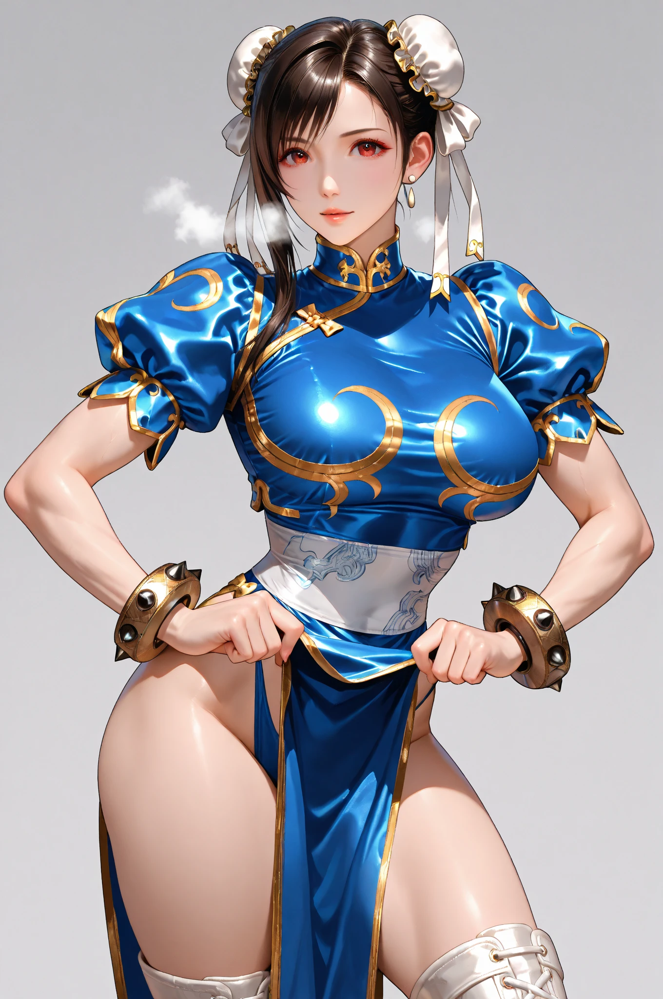 (analog style:1.2),  \Chun-li (street fighter)\, [retro anime], old anime, 1980s \(style\), 1990s \(style\), watercolor \(medium\), ((best quality)), ((masterpiece)), [detailed], [anime and manga image], [captivating], [enchanting], oldschool, solo, (hyperdetailed:1.15), [detailed], ((best quality)), ((masterpiece)), (soft light, sharp:1.2), (illustration, uhd, unreal engine, sharp focus,), op quality, best quality, official art, ultra detailed texture, ((art by takehiko inoue)), [pixiv], {pixiv artwork}, {dirty pair project eden style},(masterpiece:1.2, best quality), (real picture, intricate details), cinematic lighting, solo, sf2 chun, ((bun cover)), wide hips, muscular female, &amp;amp;amp;amp;amp;amp;amp;lt;lora:zz_Chun-Li_v2.0:1&amp;amp;amp;amp;amp;amp;amp;gt;, seductive smile, seduce, model posture, detailed background,((chun-li from street fighter)), ((sfv chun-li)), ((chun-li sfv outfit))