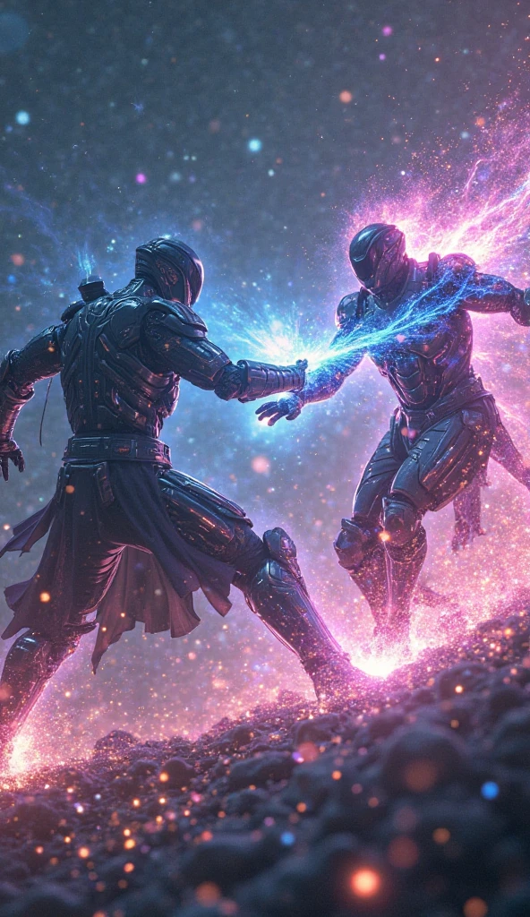 Zero using his dark armor and with his energy sword fighting against x in the ultimate armor 
