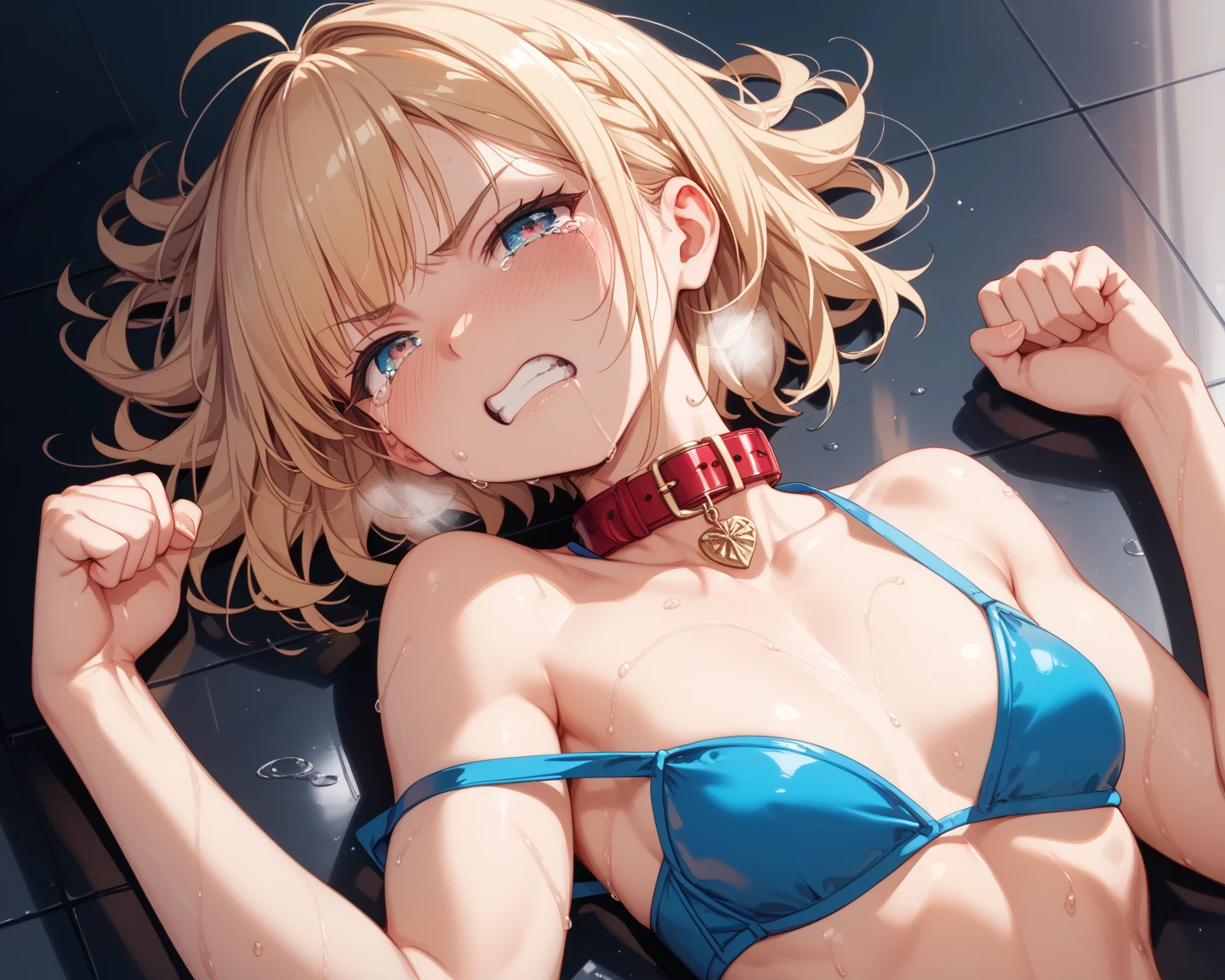 nsfw, (masterpiece), (photo realistic1.4), ultra high res, best quality, 8k official art,figure,very detailed,anime color,perfect hands, perfect fingers, perfect legs),(cowboy shot,From front), 1 girl, idol master,(haru yuuki),12yo,(orange hair), (midium long hair),(straight hair), ((purple eyes)),shiny hair, shining eyes, delicate line tail face, sitting, spread your legs, leaning forward,(abs:1.1),  (glin smile:1.3),(one eye closed),((stick out tongue:1.3)),(((small height))),(((petite))), ((flat chest,very small breast)),(glowing skin:1.3), (Sweat:1.4), (open vagina:1.4), ((peace sign:1.5)),(sitting, spread legs, knees up), (Nice touch),((feel good)),((happy)),(saliva),(cum shot:1.3),(bukkake:1.9),(cum on Face:1.5),(cum on hair:1.5),(cum on armpit:1.5),((sports bikini)),(see-through) (glowing skin:1.3), (pubic orange hair:1.2),(vaginal penis:1.2), testicle, (a man:1.2), hetero, (lady sit astride on man:1.3), (lady on top,pov), (intense Sex:1.6), (Midsummer, deserted island, beach, beach mat,parasol,outdoor),(look at viewer),