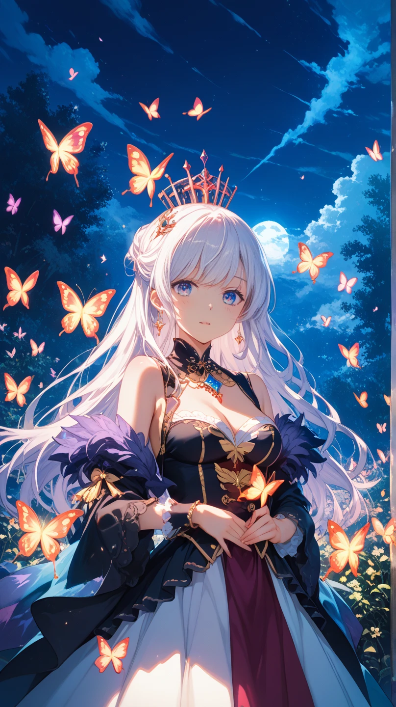 (The Queen's Beauty))、8K high quality、Ultra-realistic details、On the table、3D Rendering、Sexy outfits with wide cleavage、Detailed face、Detailed body、Delicate limbs、best quality、best style