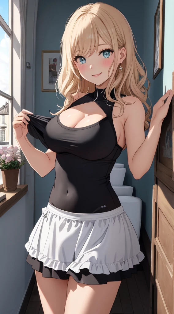 Sexy girl,hot hirl,standing,sexy big boobs,expose cleavage,sexy girl,srxy face,big arms,hot and sexy lips,large belly,big navel,large stomach,sexy large curvy body,sexy large curvy hips,tight fitting dress,bronde hair,sexy eyes,