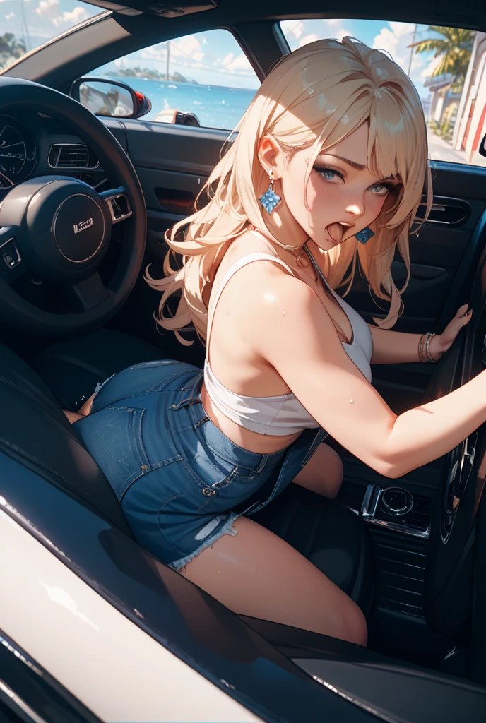 ass,blue eyes, 2 girls,breasts, panties, short skirt, she wants to order <lyco:she wants to order:1.0>