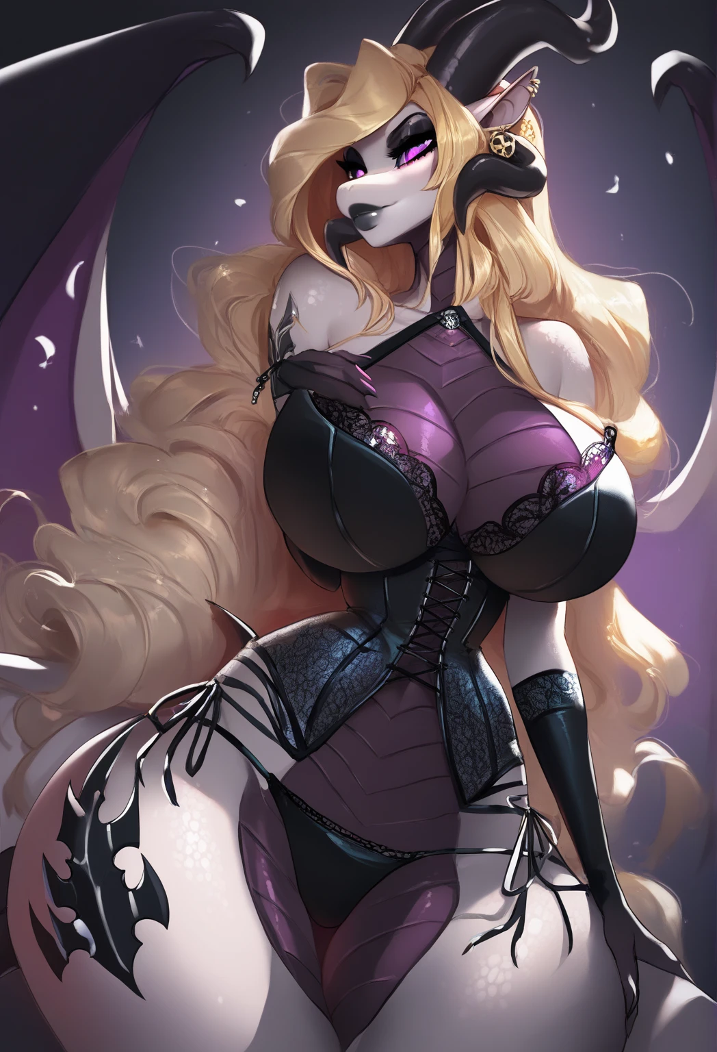 uploaded on e621, by Bayard Wu, by Thomas Benjamin Kennington, (by Holivi), solo anthro, ((Portrait)), ((Wear a Easter Day lace outfit, bunny bodysuit)), (bunny uniform), Easter Day celebration, (stylish stockings, transparent stockings), (detailed Bonifasko lighting), (Detailed fur), (detailed skin), (Cinematic lighting), ((Detailed background, green field with eggs)), (half body shadow), [ambient light on the belly], [explict content], [sharp-focus], (shaded), grass eyes, (long curly hair:1.4), (Rose Pink hair), Average Breasts, pectoral muscles, Fluffy pony, MLP, My Little Pony, (Pinkie Pie), light-pink skin, ((happy)), girly pony, (fluffy fur:1.4), fluffy tights, fluffy chest, furry fantasy art, anthro art, commission for high res, Furry art, pov furry art, Sakimichan is beautiful, Best Quality, Detailed image, Bright colors, Detailed Face, perfect lighting, Perfect shadows, Perfect eyes, focus on girl, flawless face, gorgeous body, Hourglass body, shiny body, feet focus (hooves in stockings), Fluffy, fluffy girl, Body fur, Animal nose, pony muzzle, Playful look, half closed eyes, 1girl, full body, Detailed fur, Balanced coloring, ((Long curly mane, curly pony tail)), Furry, anthro, (attractive body:1.5), looking at viewer, seductive gaze, seductive posing, perfect legs, standing, curly ankles:1.3, perfect anthro anatomy, offering, sexual innuendo