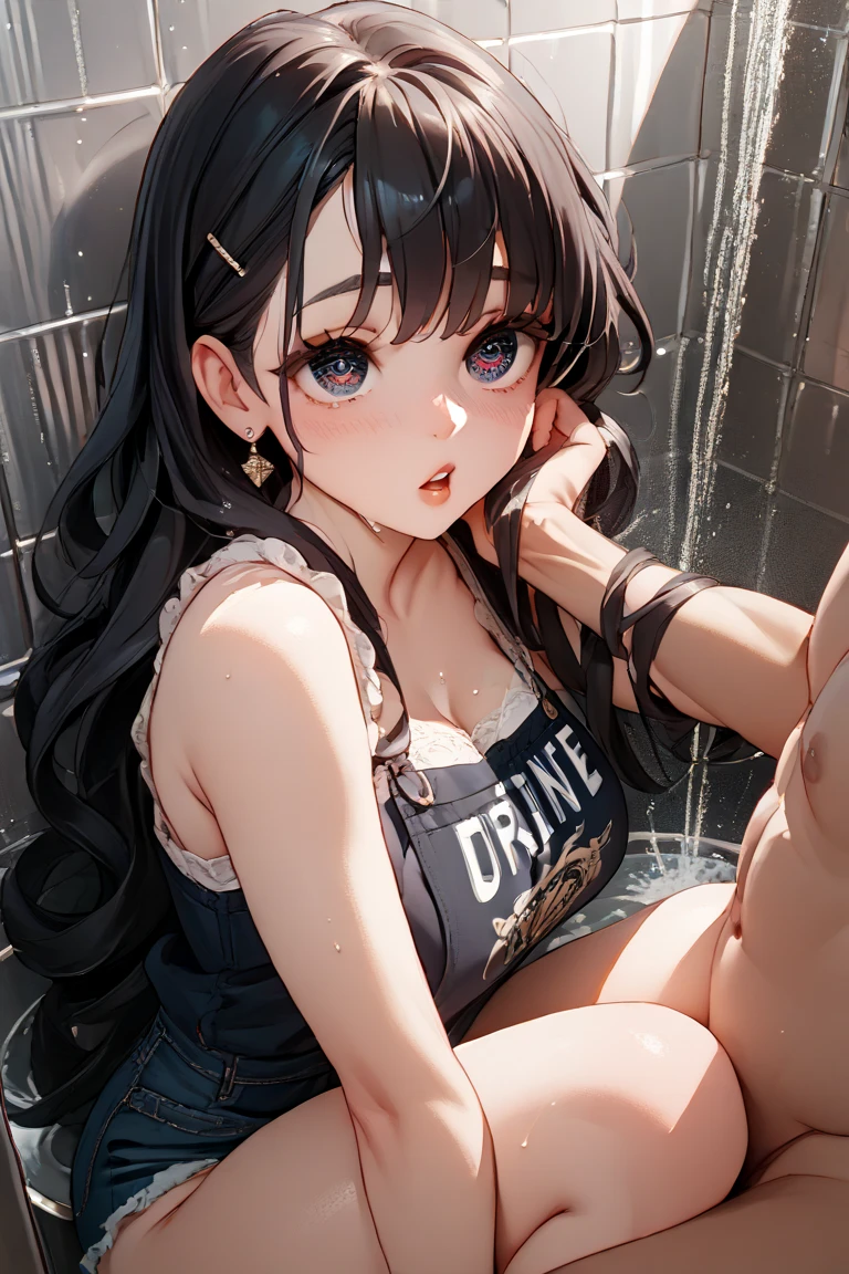 sitting by the pool、Dipping feet in the pool、Inserting a vibrator into your、blush、The vibrator overflows with pussy juice、The vibration of the vibrator makes her pussy juice drip、Vibrator Masturbation、Horny girl、、Her pussy juice is dripping down to the ground、Stringy pussy juice、A young girl with a baby face、Lingerie in skimpy、Lace Stockings((A vibrator is placed in her underwear and manipulated, causing her pussy juice to overflow and make her faint in agony.))(Angle from below)