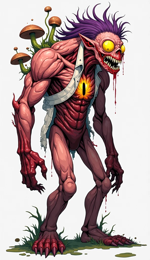 score_9_up,score_8_up,score_7_up,score_6_up,score_5_up,score_4_up, masterpiece, high quality, digital painting, rating_explicit, source_furry, source_monster, BREAK,
dungeon, chains, stone walls, crouching, looking at viewer, balls,penis, , precum, 
licker, monster, resident evil, red skin, exposed bones, spine, ribs, collar bone, white membrane, shiny skin, claws, sharp teeth, eyeless, exposed brain, ribs 
<lora:Licker for PonyXL:0.55>