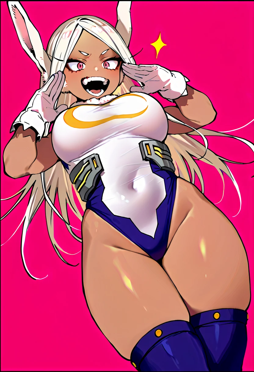 R-18、sensitive、my hero akademia、Miruko、1人の女性、Beautie、Dramatic Writing、mastaerpiece、(Black knee-high socks)、(、(((Beautiful white hair))))、Very smooth hair quality)((White Leotard))、((Rabbit ears))、(Long))((White finger gloves))、realisitic、Very long lashes、short eyebrow、White fur on the neck、Cross-eyed、((Super burst breasts))、((Torn holes in clothes hanging from the chest to the lower abdomen))、realisitic、ultra precise、Exquisite、proffesional、8K、、((hitomi)、((a sexy pose))、Finger Removal Gloves、((Female Martial Artist、))defeat、、Perfect Ratios、((Brown-skinned))、suntanned、regrettable、Glare、scream out、clenching teeth、crying how bright、Tears、body soaking wet、Greasy、Wet Body、White liquid、open mouth widely、Cross-eyed、blush on、Red tentacles、Red tentacles entangled、thighs thighs thighs thighs、((Spread your legs wide))、((Octopus tentacles entangled in both legs))、((Red octopus tentacles entangled in both hands))、Suspended by red tentacles、((Floating in the air with both hands suspended by the tentacles of a red octopus、))((Suspended in the air))、Octopus tentacles、(((beautiful dark skin)))、Tearing clothes、(((White liquid drips from the crotch)))、((AHE Face))、((High Kick))、(((M-shaped legs)))、