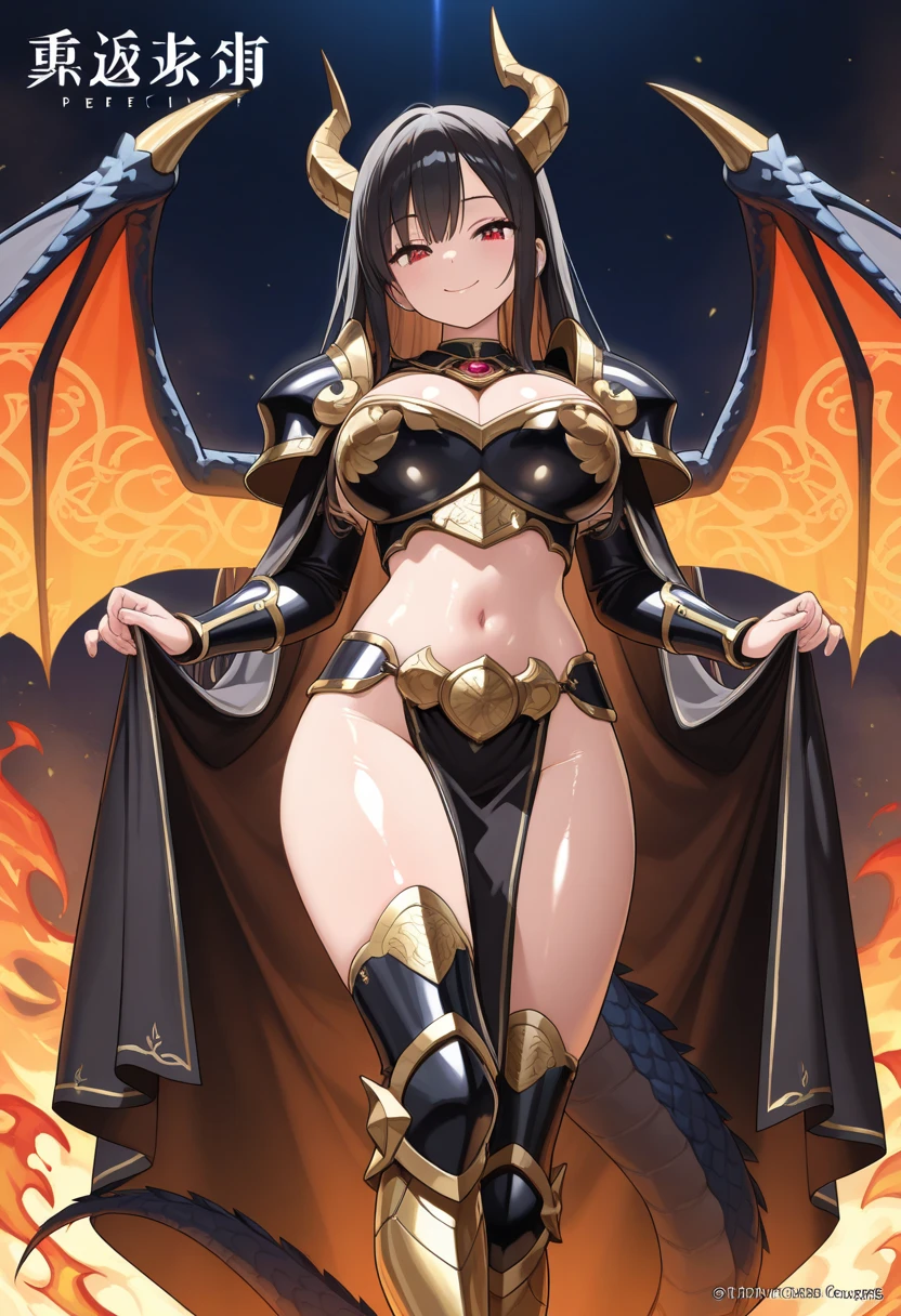 anime - style image of a woman dressed in a costume with horns and a sword,Military commander,restrained,pussy juice,torn clothes,skindantation,Black Hair,show off panties,cleavage cutout,topless,skindantation