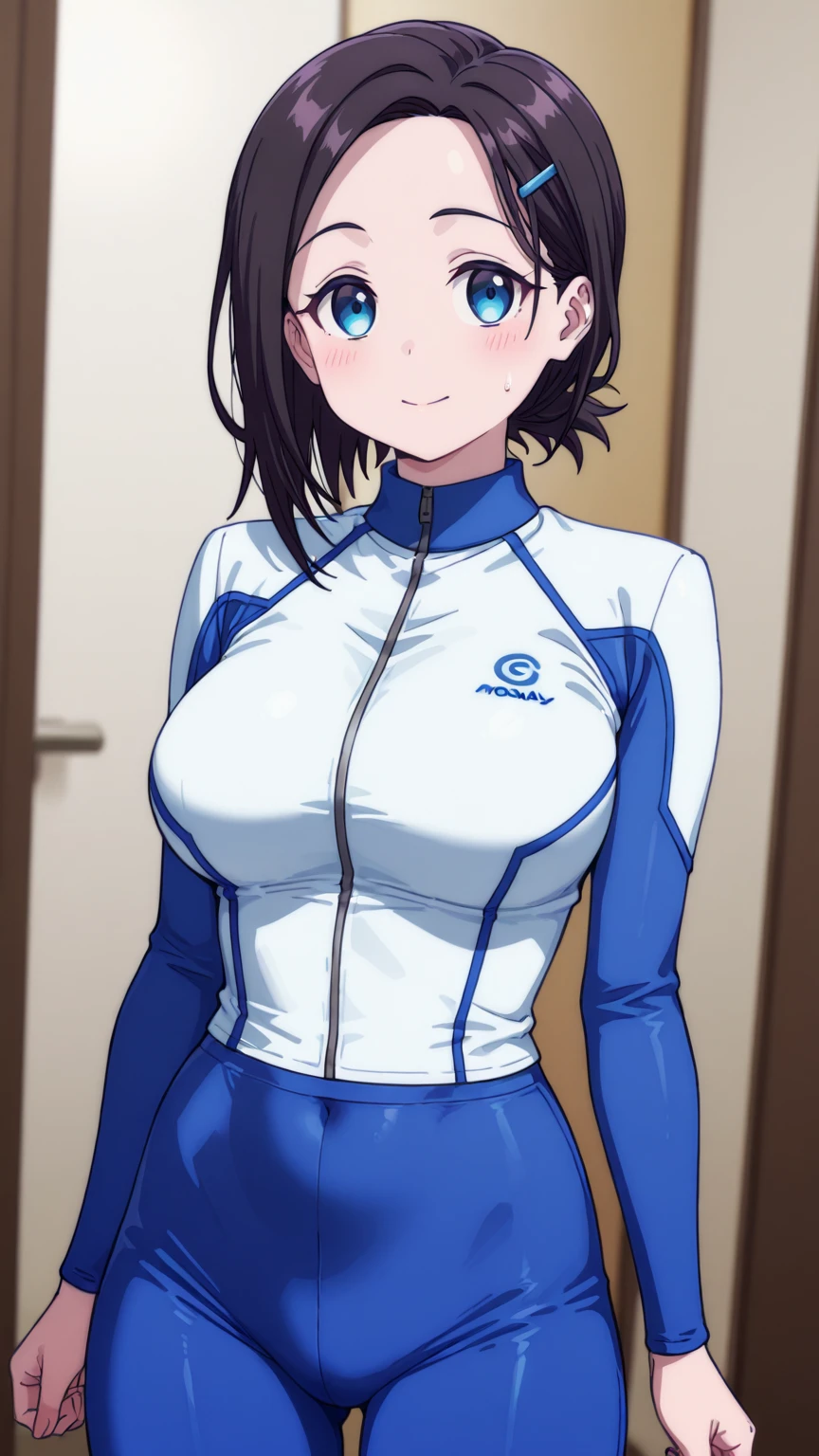 photorealistic, (4k), (upper body), depth of field, (Masterpiece), (realistic skin texture), highly detailed, intricate, highly detailed, (upper body), professional photography, cover-up, bokeh, high resolution, sharp details, best quality, girl, aqua hair, medium hair, blue eyes, ((((red shirt,shorts))))
