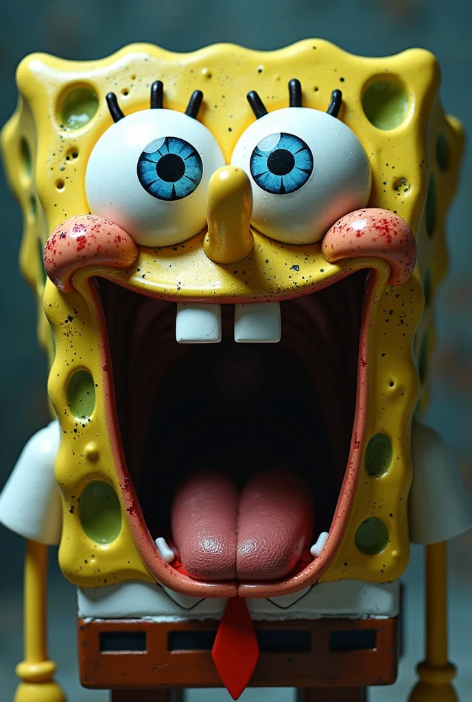spongebob, square head, body horror creature, highly detailed, <lora:bodhor:0.4>