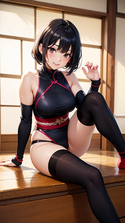 Sexy thick woman, black hair in a bun, plump face, seductive eyes, medium nose, perfect pink lips seductively parted, fairest skin, black long dress, stripping, exposing bare shoulders, very tight and transparent clothes, cameltoe, gorgeous breasts, gorgeous body.