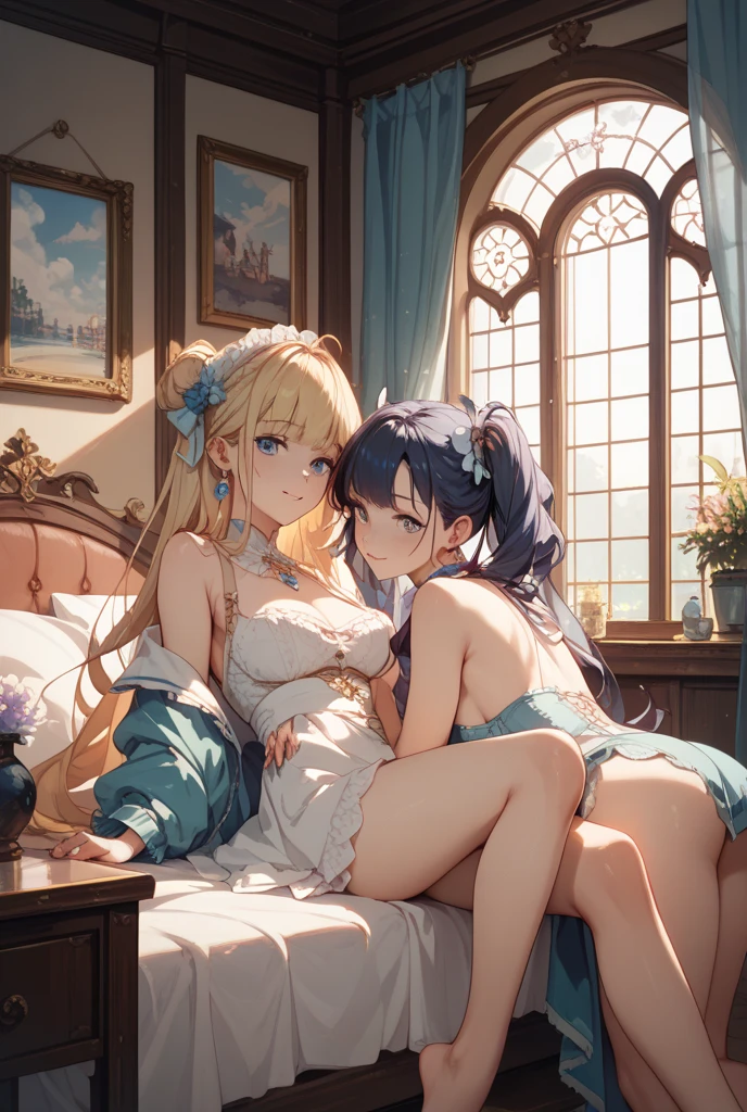core_9, score_8_up, score_7_up, source_anime, highest quality, masterpiece, 1girl and 1boy, (1boy femnin, otokonoko, femboy, long hair), futa on male, futa is bigger, femdom, forced, uncensored, anal sex