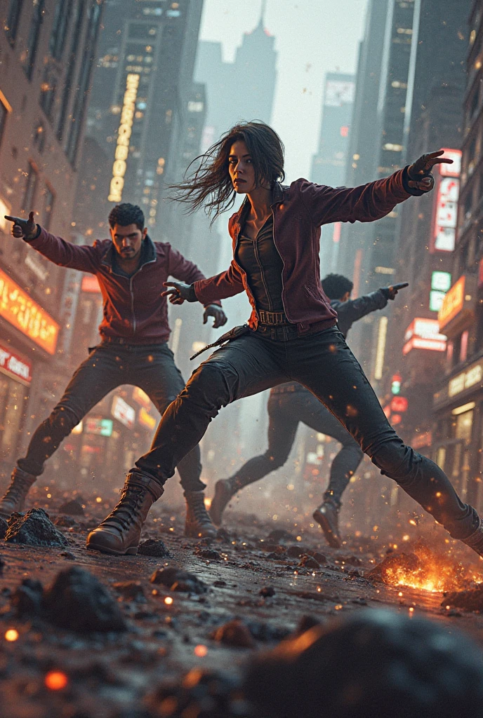 Image of a zombie jumping