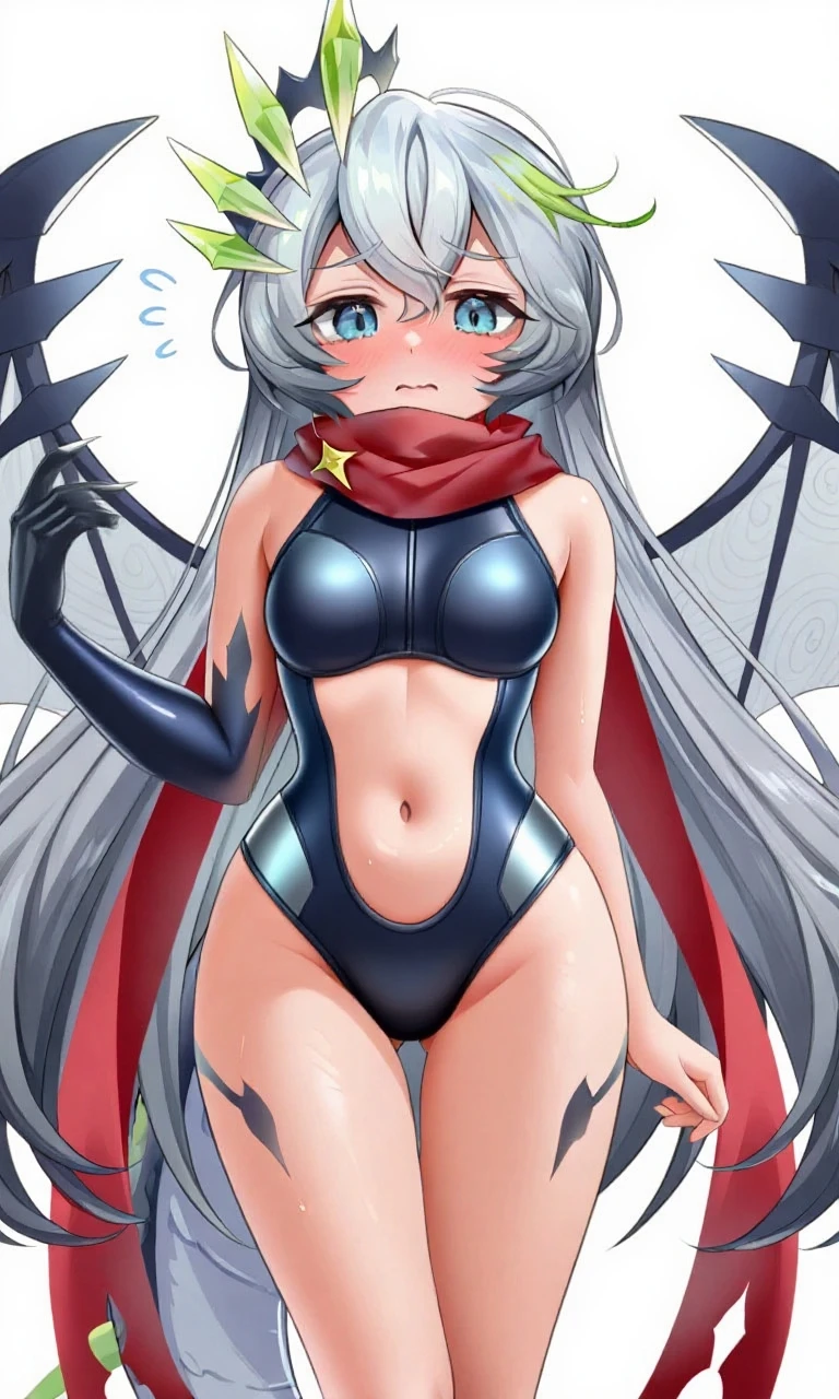 (1 girl), (((Velzard de tensei shitara slime datta ken))), Ela tem pele clara, olhos da cor de diamantes azuis e Longasos, Longas, cabelos brancos perolados, extending to the waist, (((She wears a blue star-shaped pendant and a gold headband.))), (wears a very short black bikini), seios grandes, thin arms, (barriga musculosa), (((pernas musculosas))), (pugilista), ( socos agressivos), detalhes perfeitos, perfect fingers, membros perfeitos, impacto, (pele brilhante), (ataque opressivo), (Detalhes super complexos), (standing with legs spread), cintura fina, bare feet and very detailed, beautiful feet and well-shaped toes, (((night beach scene with starry sky and blood moon in the sky))), (cabelos presos em rabos de cavalo duplos), olhos vazios, olhos vazios, olhos vazios, eye reflection, betrayed eyes, mau humor, anime, estilo anime, ray tracing, Cinematic lighting, panorama, Sony FE, UHD, master part, anatomicamente correto, Super Detalhe, alta qualidade, best quality, Very high resolution, 16k
