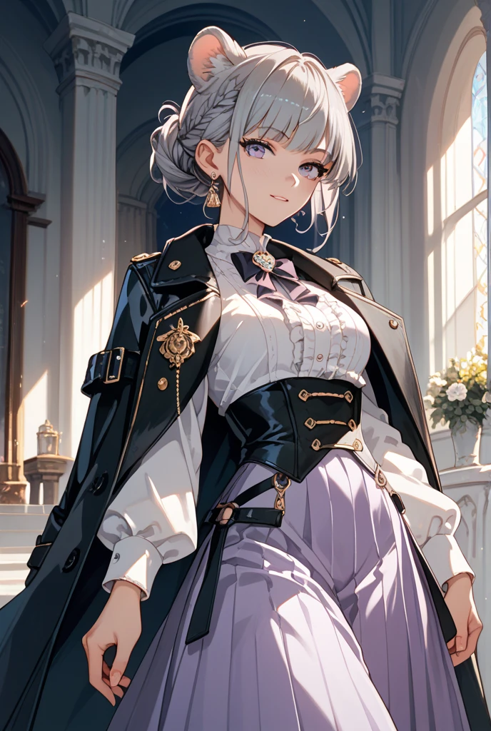 Uma imagem de um investigador steampunk, vestido com um elegante e intrigante traje de detetive steampunk, Unraveling mysteries in a whimsical and elaborate Victorian-steampunk cityscape at night. A cena combina o charme da era vitoriana com elementos steampunk imaginativos. --auto --s2