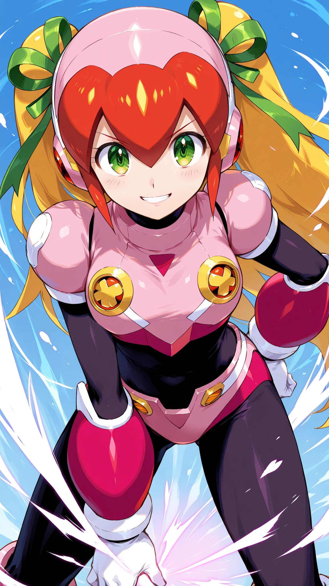 score_9, score_8_up, score_7_up, score_6_up, score_5_up, score_4_up, (insanely detailed, beautiful detailed face, masterpiece, best quality), mirandawright, (((1girl, solo, alone))), (((short hair, blonde hair, blue eyes, large breasts))), looking at viewer, smile,

(((   full armor, white breasplate, red armor shoulder pads, white gauntlets, white armor legs, red headgear  ))), 

sexy pose, dynamic pose, dynamic angle, cowboy shot,

outdoor, ruins, day, trees, desert,