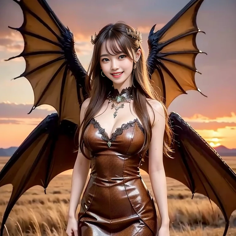 Professional , ​masterpiece、top-quality、photos realistic , depth of fields 、Idle Smile、maikurobikini、（White Gemstone Body:1.2)、Mystical expression、（cleavage of the breast）、Jewel Gold Weapon、Particles of light),Huge arsenal of gorgeous gold ,（（ Dragon Protector （realisticlying：1.4），）） , （demonic wings）   ,Pink hair 、（（White hair））、（demonic wings）、20 years girl、（（Gangle's forest background））、Beautiful Caucasian beauty、１a person、dynamic ungle,(((Two devil's horns on the head)))、Smaller head、Idle Smile、Thin and beautiful female hands、cleavage of the breast、Mystical expression、Light Effects、intense fighting、Wind-effect、magic circles、Dragon's tail、knee、Toostock、red tattoo、