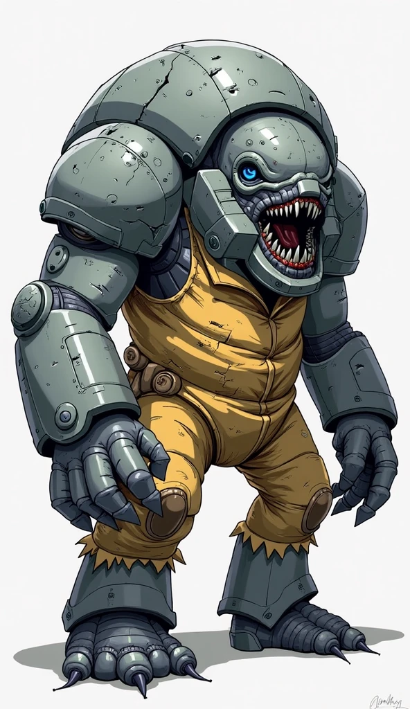 cartoon image of a man with a baseball bat and a helmet, concept art inspired by Jason Teraoka, deviantart, mingei, in the art style of quetzecoatl, newgrounds, chibi, wario as the armored titan, chainsaw man, 2 d sprite, videogame sprite, monstergirl, oni horns, sprite 2 d, demon