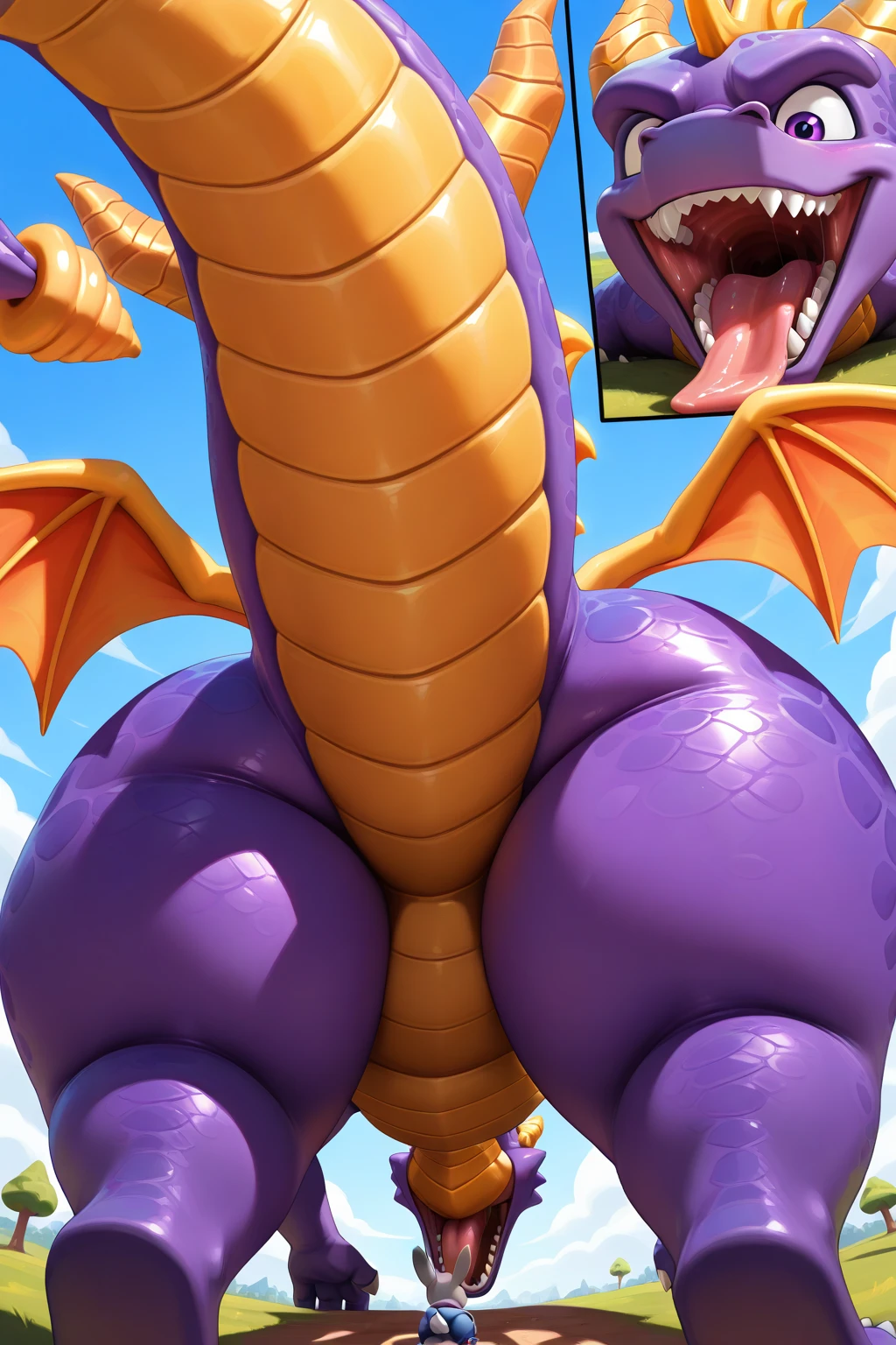 dragon butt with tail