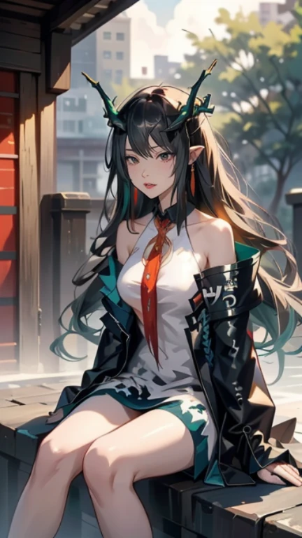 masterpiece, best quality,solo girl,bright color,beautiful chinese garden background
