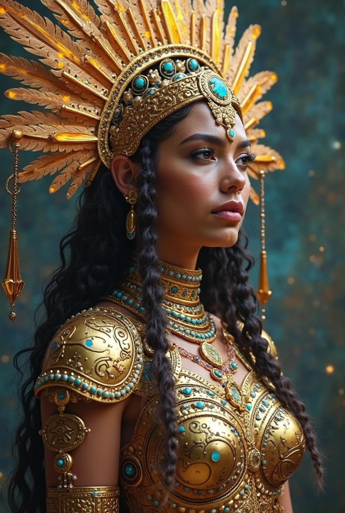 Beautiful Aztec goddess of death