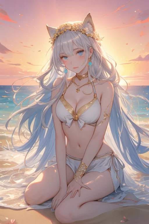 The Birth of Aphrodite, standing on the beach,
Aesthetically, Beautiful, A high resolution, high detail microcosm, Micro-detailing, Drawing, asymmetry, professional photo