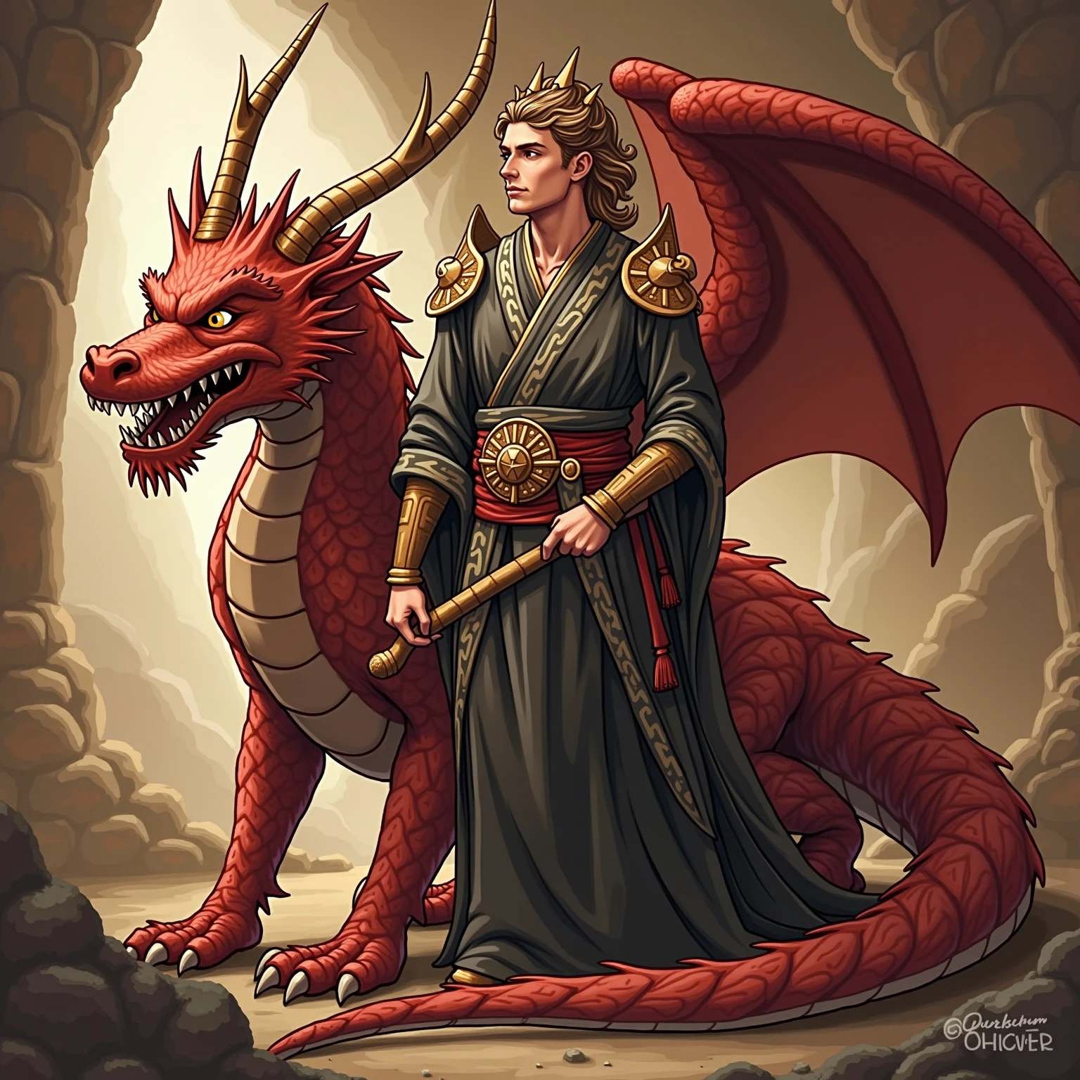 Heir to the Dragon Clan、blood drawn from the ancient dragon tribe ...