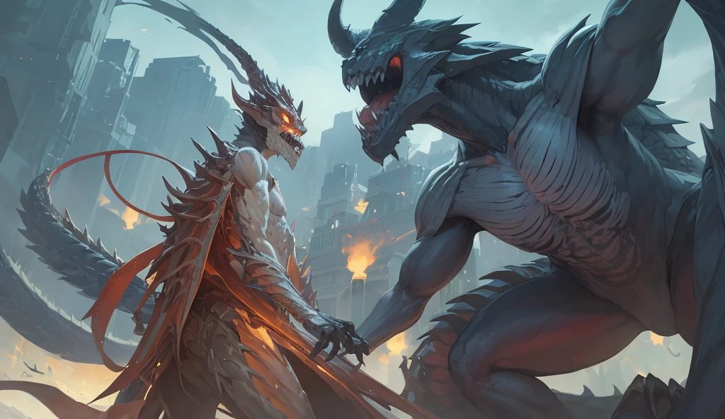 drawing of a dragon with a long tail standing on a rock, scarred dragon, storm dragon, dragon art, ancalagon the black, anthropomorphic dragon, mainly grayscale, but as an anthropomorphic dragon, a dragon, Dragon in the background, but like a dragon, wyvern, dragon!, anthro dragon art, dragon shooting art