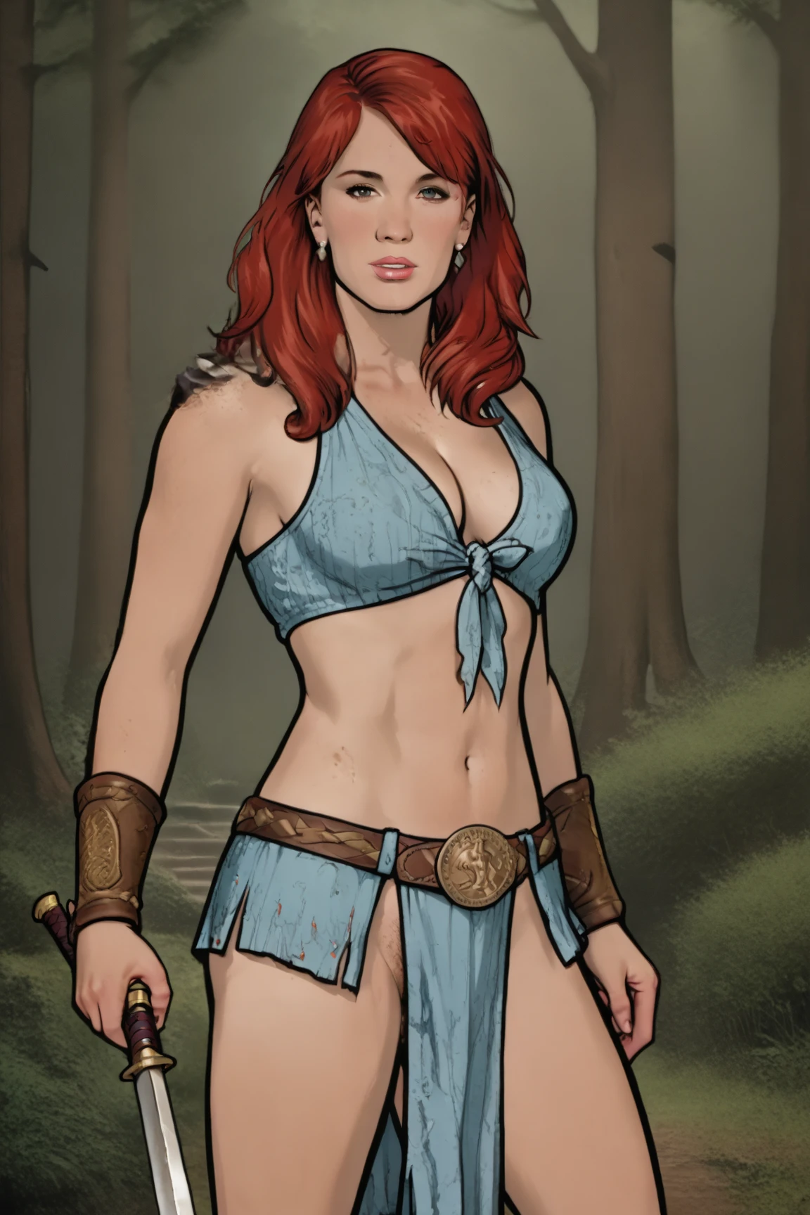Beverly Crusher(age 25, young and vibrant), elf maiden, (sheer colorful embroidered lingerie no underwear) entranced, entering a mystic chamber with demons crawling up the walls, viewed from low angle, butt focus
