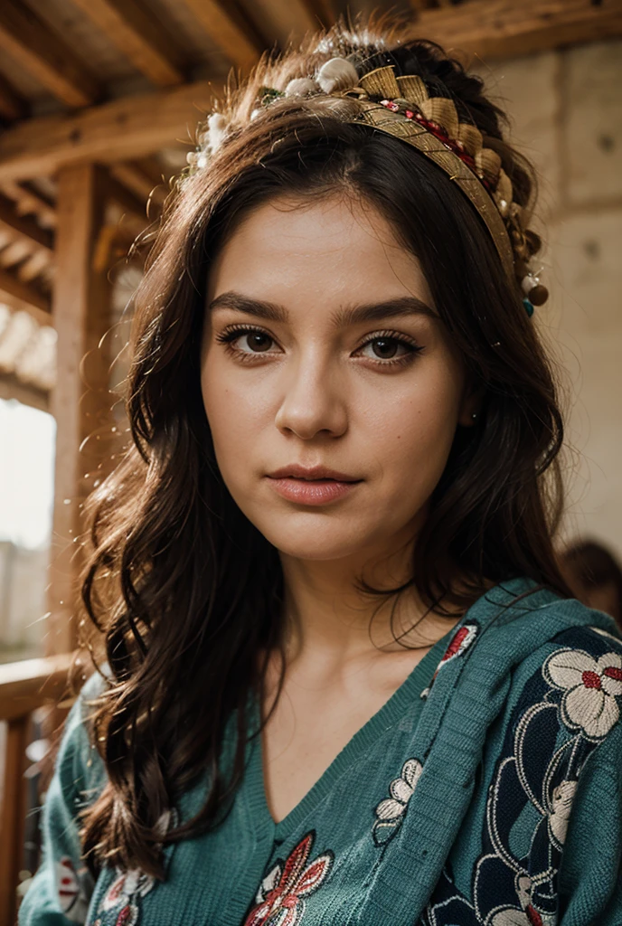 (best quality,4k,8k,highres,masterpiece:1.2),ultra-detailed,(realistic,Photorealistic,photo-realistic:1.37),beautiful mexican chubby girl,long brown hair,attractive features,brunette girl,prominent cheekbones,perfect smile,detailed eyes,captivating,expressive,long eyelashes

1 chica, masterpiece, Best Quality, 8k, detailed skin texture, Detailed fabric texture, beautiful detailed face, intricate details, ultra detailed, Alice in Wonderland, (a bow on his head:1.1),  all of the body