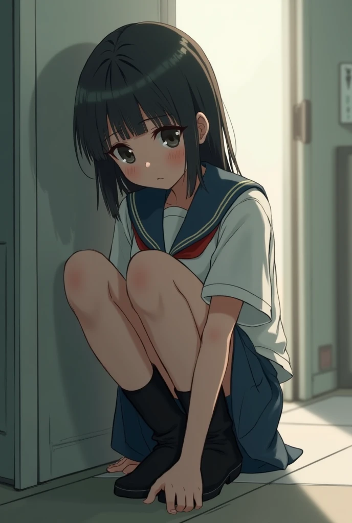 {{{((On the desk in his room (the girl's room), the man approaches the girl, inserts his very thick penis into the girl's anus, and then inserts his very thick penis into the girl's pussy.) )) ))}}, (sexual bullying, sex with men, NSFW, semen, love juices, urination, sweating, rape), blazer, sailor uniform, black skirt (miniskirt), hair (extremely long hair, braids, Black hair, pigtails), pulled, twisted hair), 1 female, 1 male, small breasts, 5 year old girl), round face, bare feet, child: 1.25), (baby face: 1.2)), short limbs, extremely erotic position, Crying face, drooling, urination, gaping anus: 1.1), puni, anal juice, a girl being attacked by multiple men, her clothes torn and her legs spread, a girl grabbing a man and pulling her hair. When the woman grabbed the girl's hair and pulled hard,