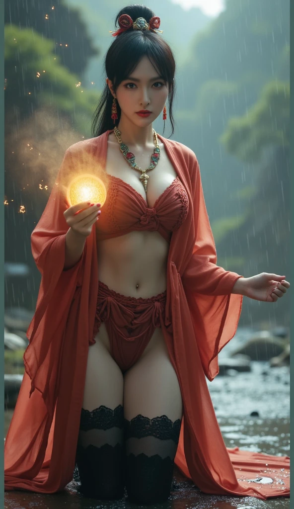 Beautiful Bollywood actress, super sexy, Eine junge Frau von etwa 18 Jahren ist auf dem Bild zu sehen. She's beautiful, with shiny, leuchtend Haar, das locker ist und bis zu den Schultern reicht. Seine Augen sind tiefblau, fast hypnotisch, that add a touch of mystery to your angelic face. Ihr Hautton ist glatt und samtig, ein perfekter Kontrast zu ihrem leuchtenden Haar. She wears a gorget saree, that emphasizes the curves of his youthful body, Verleiht ihr einen sexy Look, aber elegant. The young woman is in a beautiful place, A green field under a blue sky. Colorful flowers decorate the landscape, Dadurch wird das Bild lebendiger und fesselnder. Sie steht in der Mitte des Feldes, with an expression of serenity and happiness, Das Sonnenlicht, that bathes them and emphasizes their radiant beauty even more, unterstreicht.uhd, highest quality image