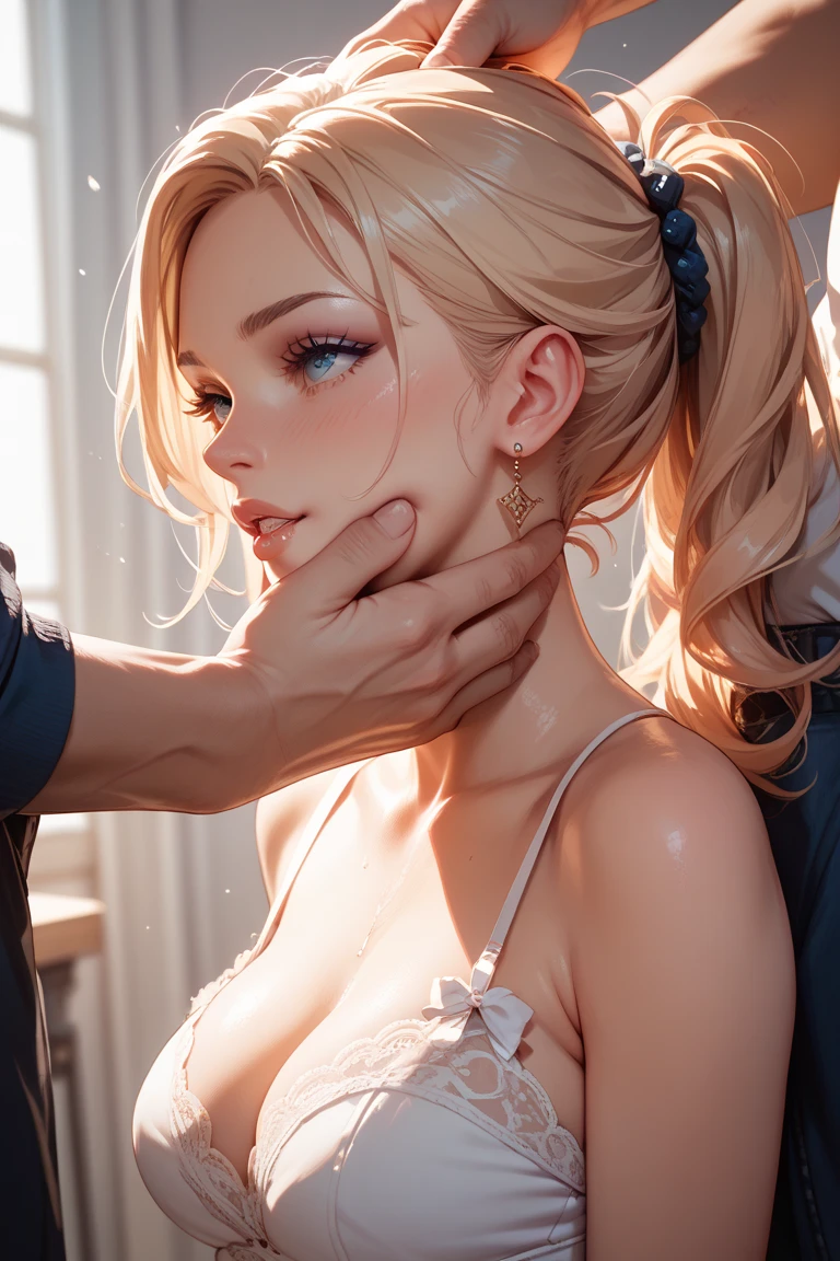((from side view)), (8K, 超A high resolution, masterpiece of best quality, professional-grade detailed wallpaper, Ultimate very detailed everything, anime image, Game CG),Perfect human body、A detailed face、A detailed eye、 (1boy,1girl in, NSFW, a couple, hetero), (inely detailed beautiful eyes, heart shape eyes, {{{{Vulgarity}}}}, large boob, burst, cleavage, Gigantic , Very perfect anatomy body parts, Very perfect , completely , 1boy, White skin), (Spoken Heart), (Background: Bedroom, bed)、((Sexy Santa Claus))、Eromama、Lewd wife、(((Sexy Mom, Vulgar wife、makeup、Erotic Married Woman、aunt、Adulterous wife、Sweat、Oil,gleaming skin、realistic skin textures、Detailed beautiful skin、Shiny skin、shiny white skin))),