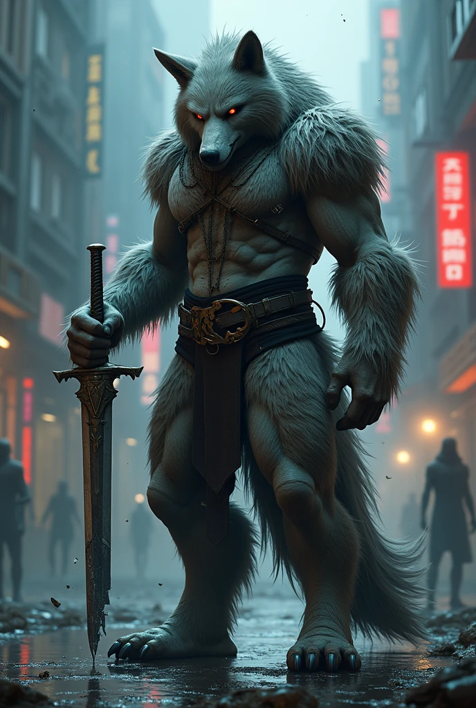 Wolf warriors fighting Bear warrior