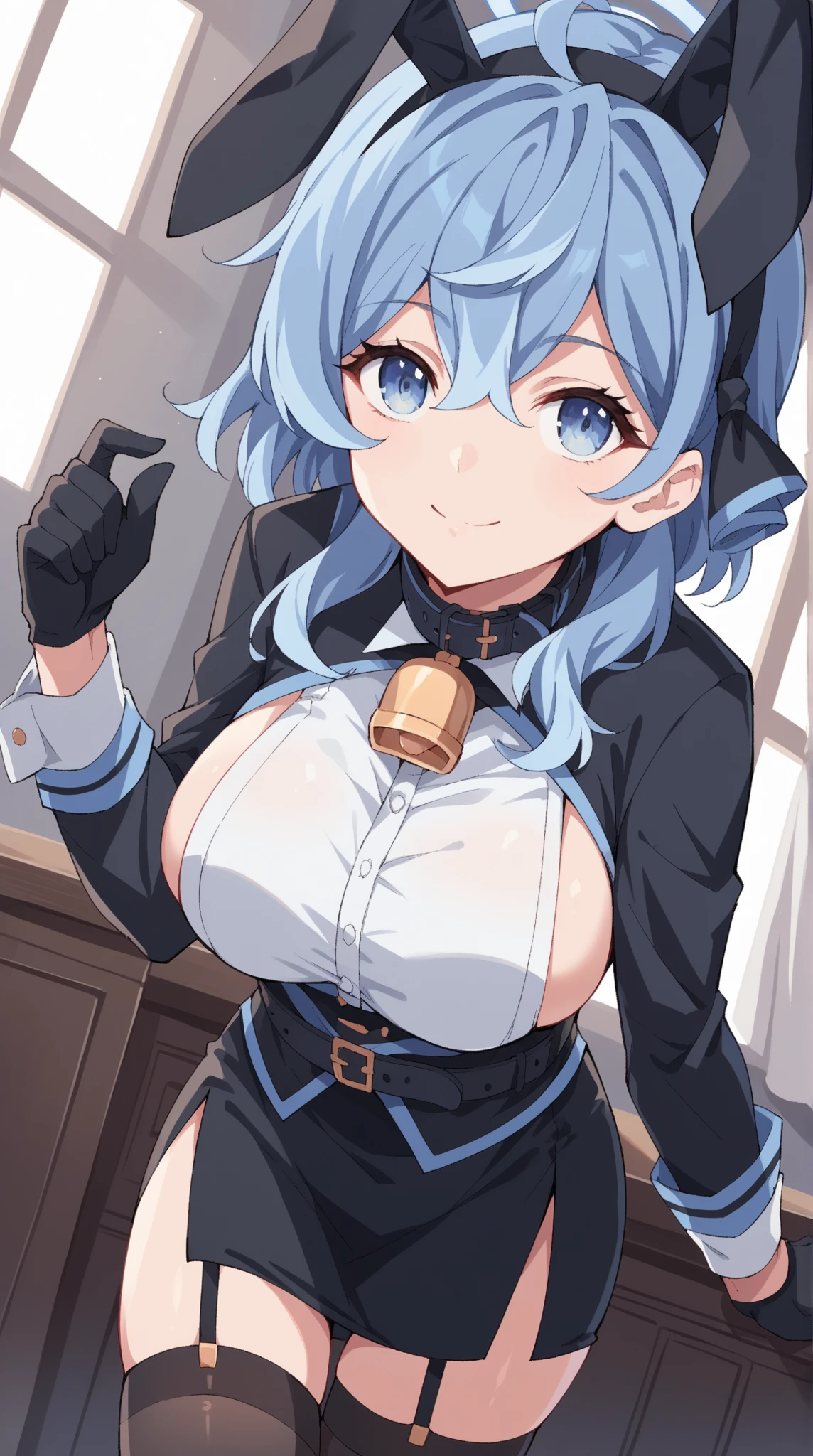 masterpiece, best quality,
1girl, furina (genshin impact), hat, blue eyes, silver hair, solo, symbol-shaped pupils,bangs, cute, (nude), (((small breasts))), ((close up)), ((train breast grab)), looking down