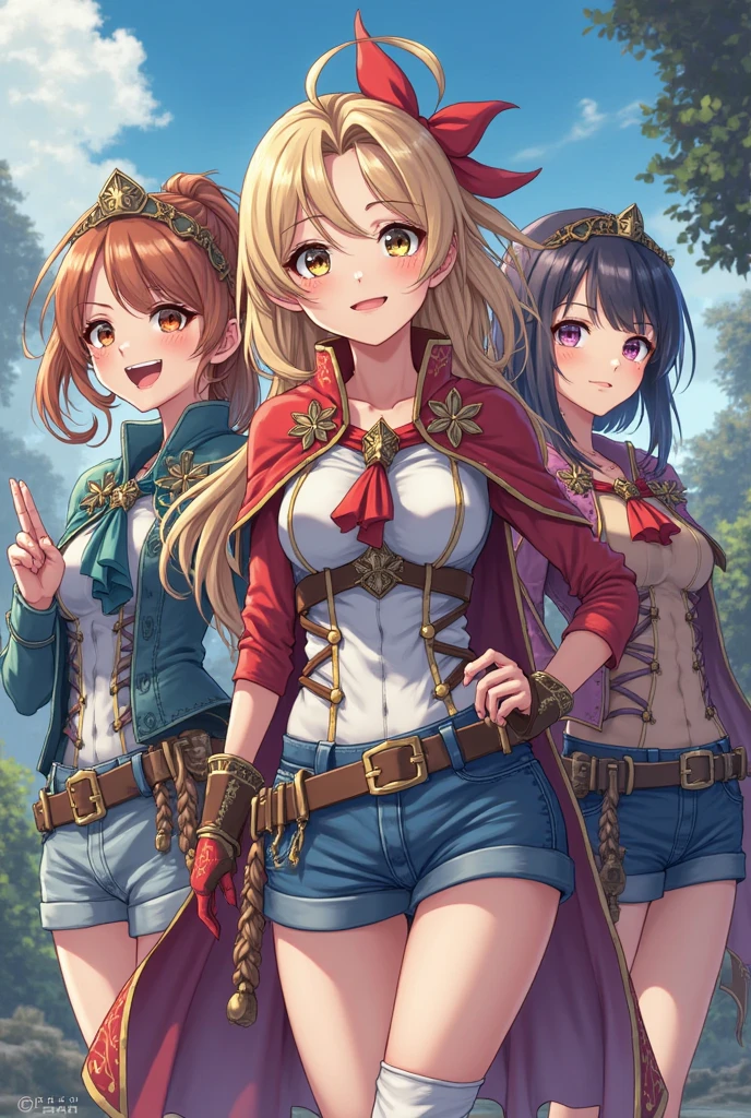four female humanoid unicorns
