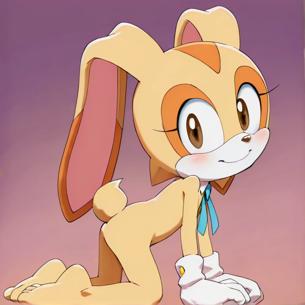 "(((masterpiece))),4k resolution,extremely delicate and beautiful,dynamic angle and pose,(1girl), animal nose, Cream the rabbit,withe sport bra, white panties, sfw, (( thin )), 6 years old girl, (( thin legs )), alone, looking at viewer, in a forest,