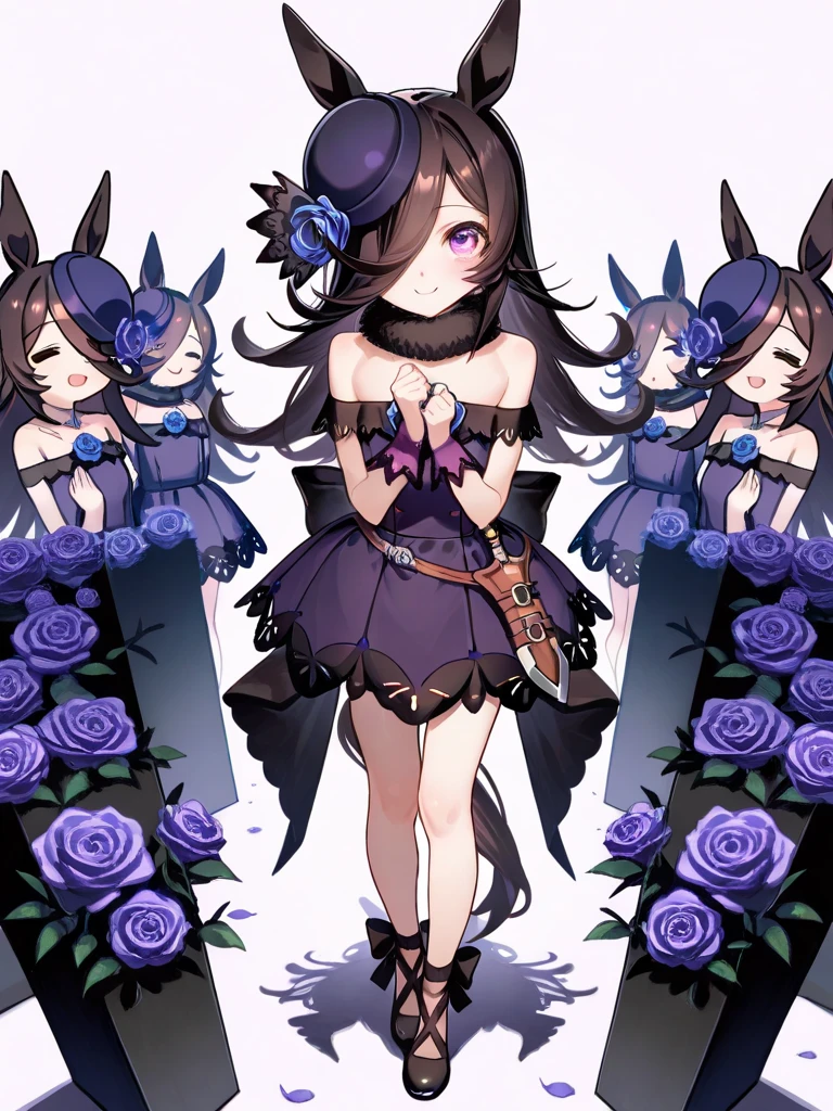 (8k, highest quality, ultra-high detail), (4k, masterpiece), volumetric lighting, ambient lighting, bloom, haunted garden, being watched, ((cute, short stack, shortstack, young, gothic bunny girl)), (lavender skin, tiny waist, large breasts), frilly black dress, thigh highs, sexy pose, seductive, (uploaded to e621, by doxy, by krokobyaka, by chromapan, by tsampikos, by slugbox, by xylas, by teranen, by zaush, by iskra),