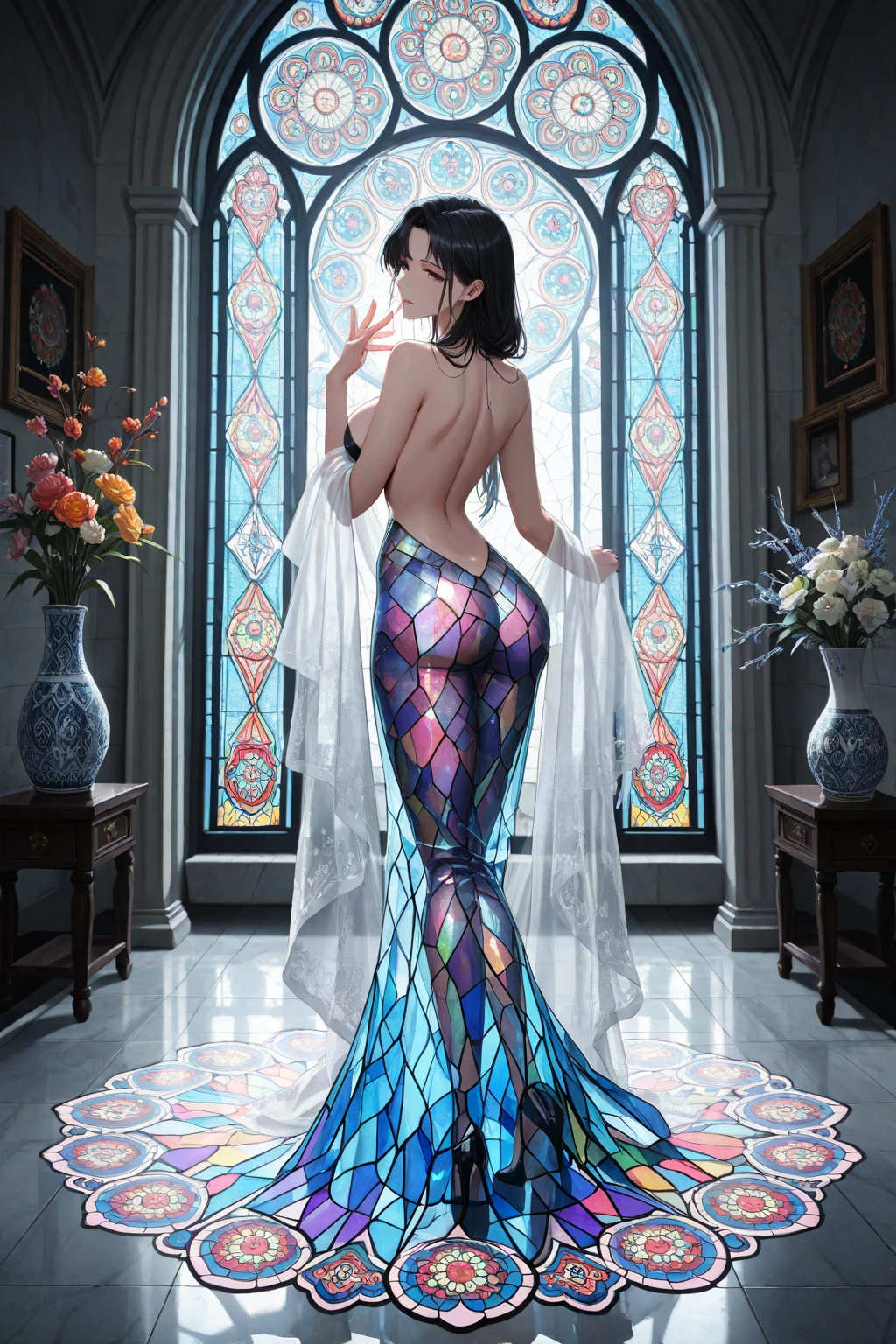 Beautuful Women、large full breasts、Big ass、plump、Stripped of clothes、Shyness、Feet are hung with nooses