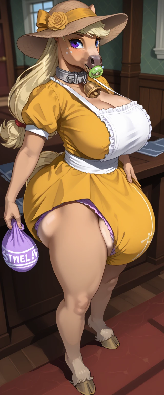 score_9, score_8_up, score_7_up, 1girl, (lleona:1.1), 18 years old, 1girl, brown hair, japanese hair, big eyes, yellow eyes, worried, (mixxxed:1.0),standing in one leg, , from below, 3/4 front view, , yellow , skirt, cap, , painted clothes, , inside medieval blacksmith, bystanders, public indecency, sharp focus, daylight <lora:HyLper-Accelerate-PAseer-ponysdxl:0.8><lora:unshaven_pubic_hair_pussy_ponyXL:0.0> <lora:MixxxedOC:0.4> <lora:Bitcch_Leona:0.8> <lora:Painted_clothes_Pony:0.6>