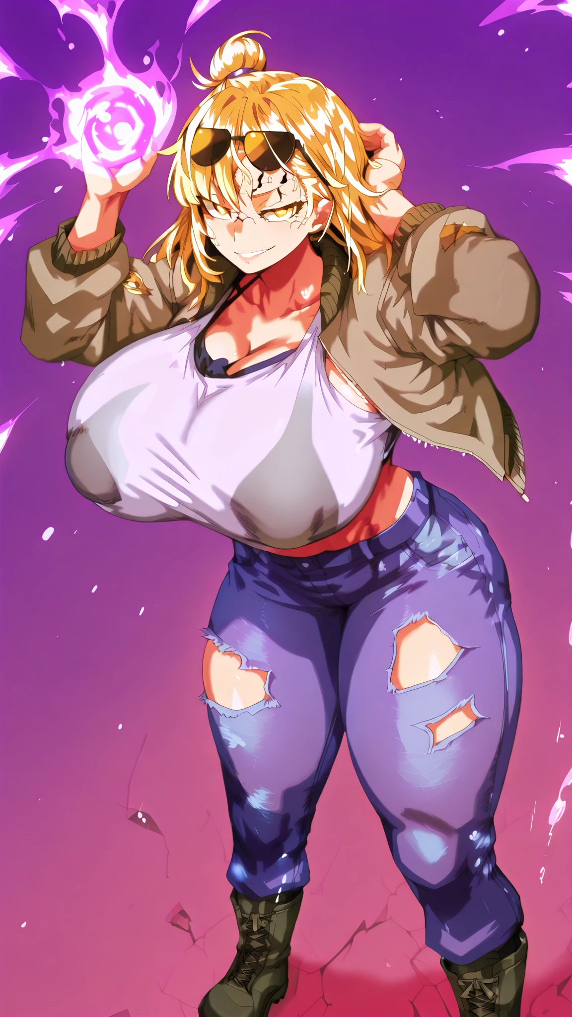 Mom, I've shrunk to 2 centimeters. I'm so small. Here I am, standing on your hairy armpit. Giantess