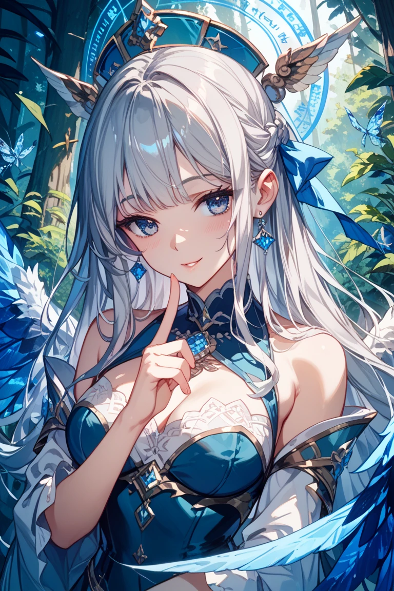 Portrait of the face of a mature woman ， long whitr hair，Plump body，crisp breasts，鎖骨，huge tit，gigantic cleavage breasts，cleavage，Huge breast，white colors，Gold picture frame edge， Floral frame， Decorative panels， abstracted，waistup，underdressing，sensual lingerie，brassier，Lace lingerie big breasts,Pedras preciosas，photorealestic，Artistically，An Alphonse Mucha's
（tmasterpiece，best qualtiy，A high resolution：1.4），the detail，complexdetails，4K，colored splashing，Line art，Fibonacci，