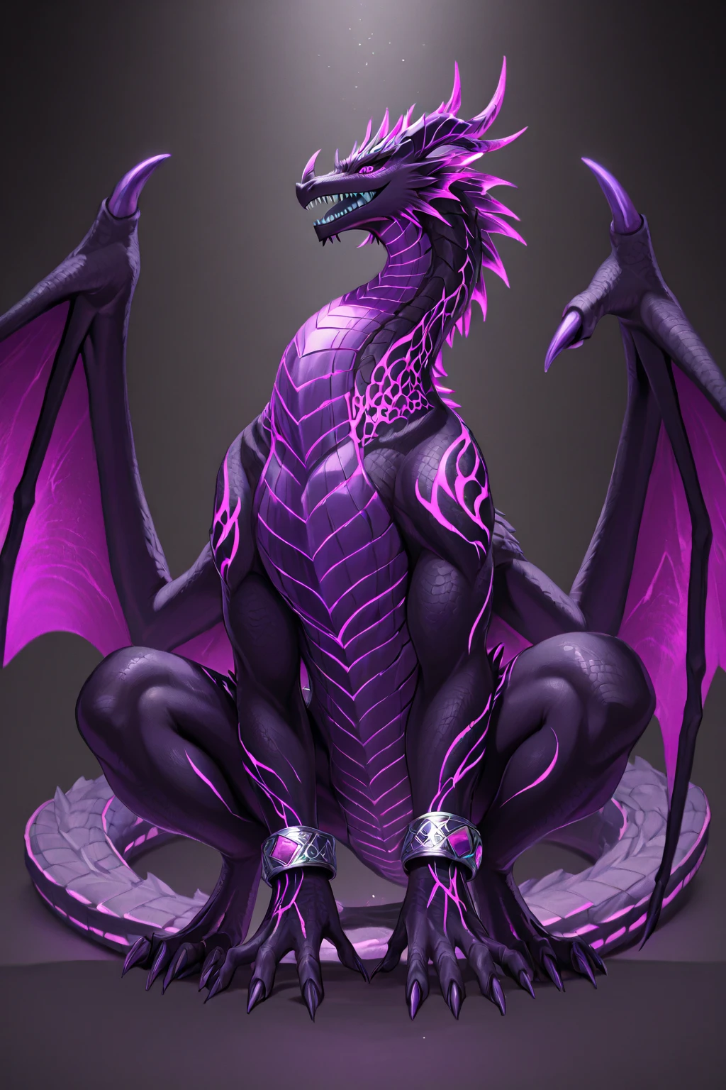 Dragon bent over getting fucked by human (Chibi hatchling Dragon feral female), (tail up), (ball gag with strap), (limp), (big tits), (eye contact), (pitch black scales), (dragon in pain trying to get away), (pov), (dragon's mouth open wide full of cum), (human's cock in dragon's canine pussy), (dragon's mouth full of cum), (dragon has long tongue), (skinny dragon), (dragon has big thighs), (dragon's pussy dripping wet), (manticore mid organism), (dragon arching back), (dragon's pussy covered in alot of blood),  (dragon's legs open), (dragon tied to post), (dragon covered in neon purple tatoos), (black and neon blue scales), (neon pink womb tatoo), (each of dragon's arms and legs chained up), (dragon is screaming for help),  (nipples piercing chains being pulled by human), bed, 4k,