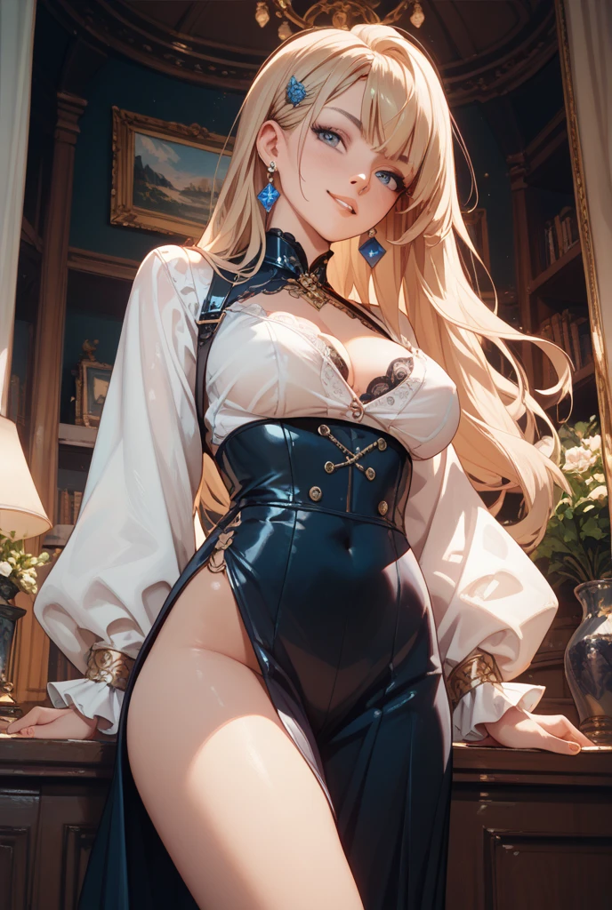 最high quality、best image quality、masterpiece、girl((20-year-old、 By becoming、vest bust、medium bust,wide open breast tea、shining eyes, blonde、long hair、thin,highest valley、ponytail、Very short shirt、short belly sports pants、cool pose、Please bring your smartphone、sweating、smile、forward leaning movement、diamond earrings、white gloves、cute pose)),high quality、beautiful art、background((casino))、Flight、debris flies、Depth of written boundary、movie、visual art、perfect art、8k,genuine、